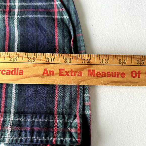 Ralph Lauren Navy Blake Plaid Button Down RL Bear Mens Large - Picture 11 of 11